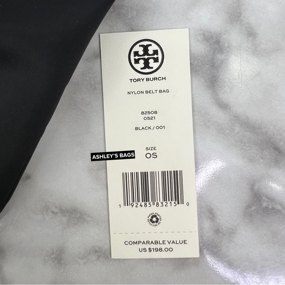 Tory Burch Nylon Belt Bag Fanny Pack In Black - Picture 8 of 8